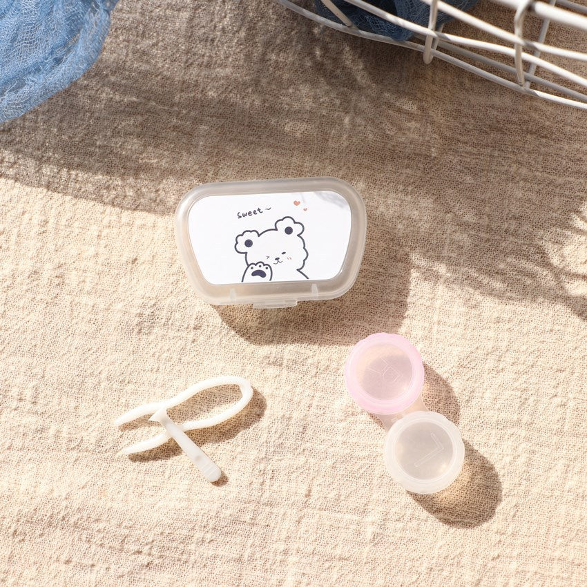 Portable Colored Contact Lens Case