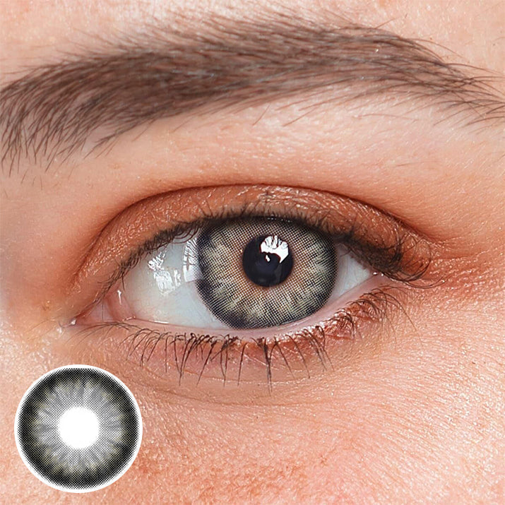 Adriene Illusion Grey Coloured Contact Lenses Main image