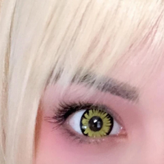 Halloween Miracle Yellow Prescription Colored Contact Lenses