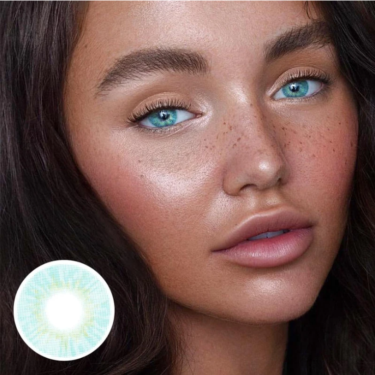 Cherry Tiffany Blue Coloured Contact Lenses Secondary image