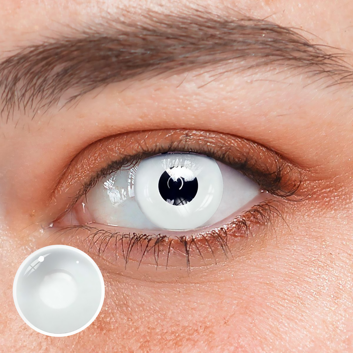 Halloween Whiteout Colored Contact Lenses