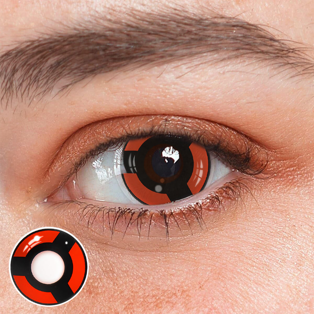 Cosplay NARUTO Uchiha Izuna Shalingan Red Prescription Colored Contact Lenses