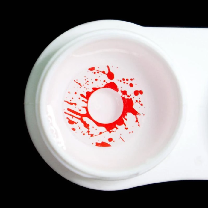 Halloween Trauma White Colored Contact Lenses