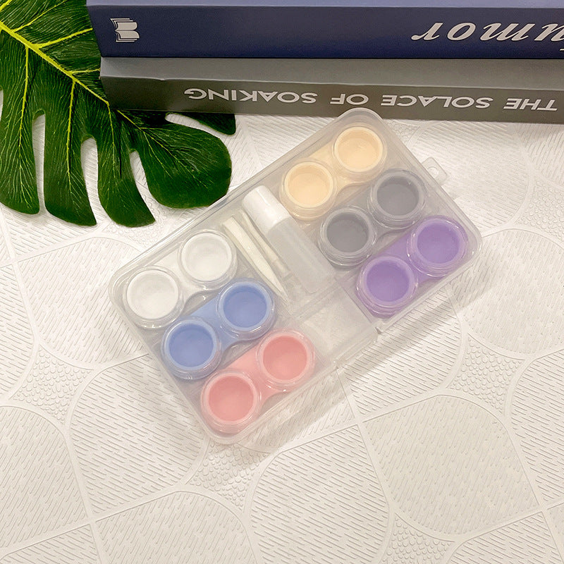 6 Pairs Colored Contact Lens Case