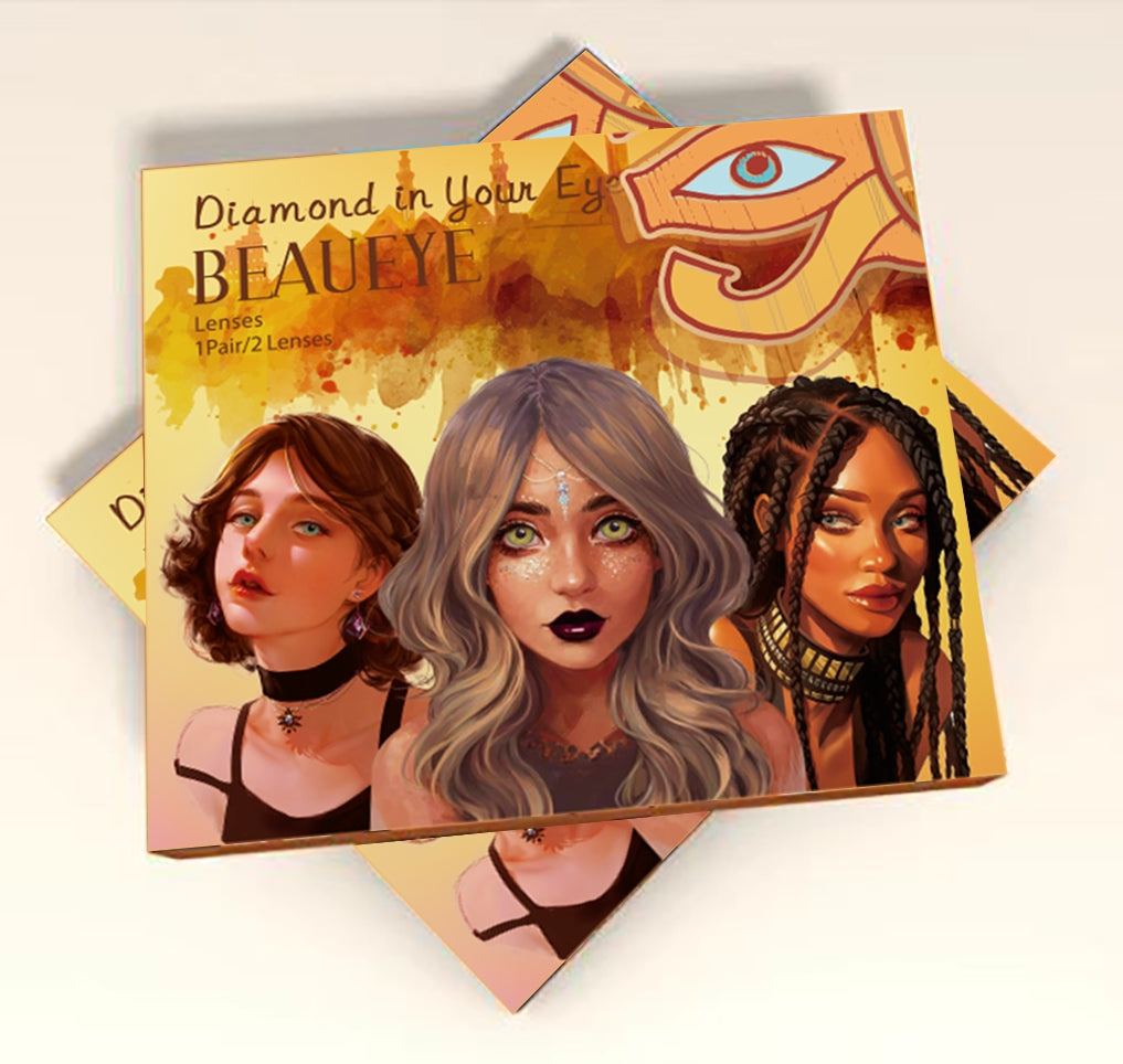 Cosplay Queen Orange Brown Coloured Contact Lenses