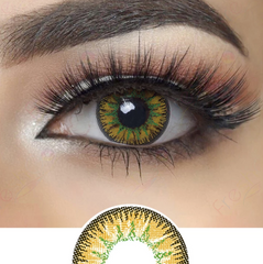 Vega Gold Yellow Prescription Colored Contact Lenses