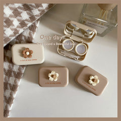 Milk Tea Warm Colored Contact Lens Case