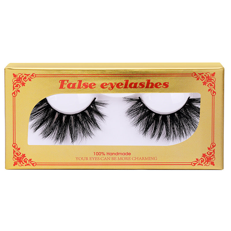 New One-Pair Package  Natural Long Piece Mink Hair Eyelashes