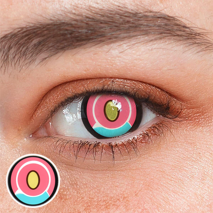 Cosplay Titan Pink Coloured Contact Lenses