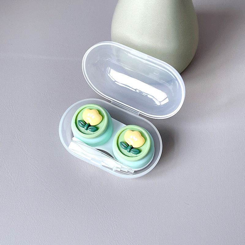 Small Fresh Bear Rabbit Colored Contact Lens Case