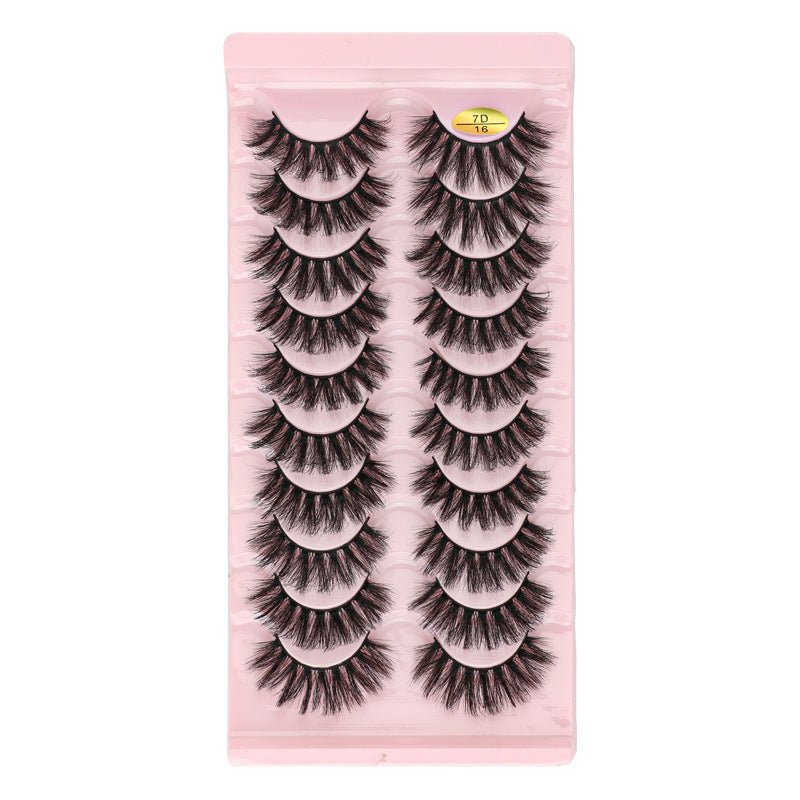 7D Dense 10 Piece Mink Hair Eyelashes