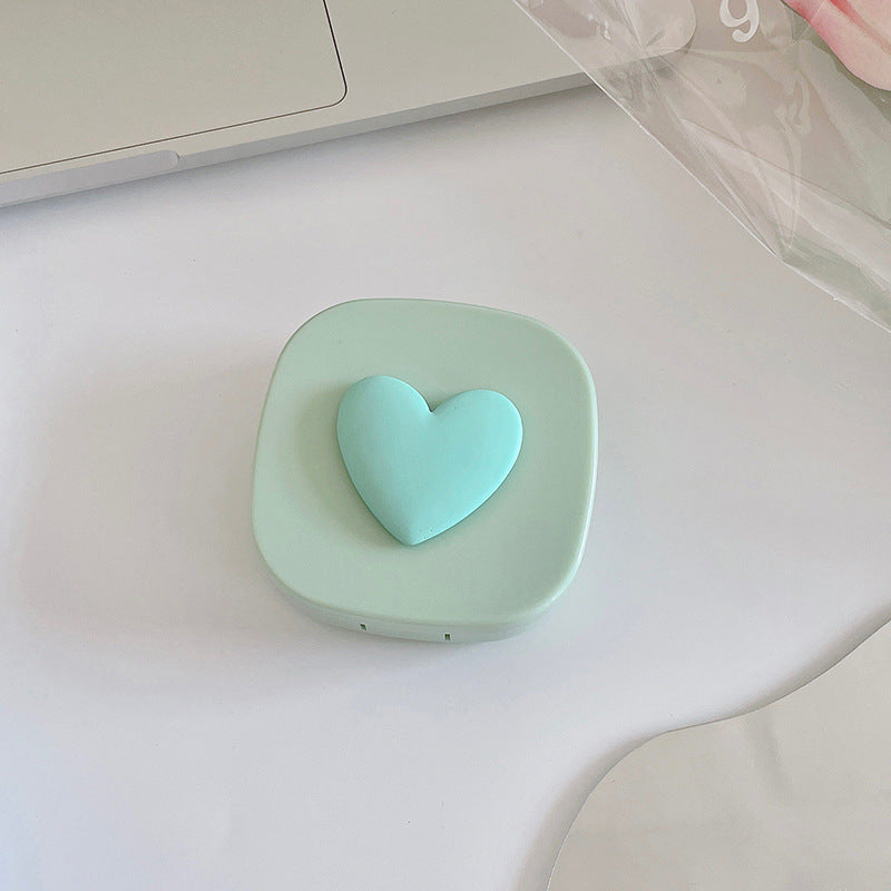 Sweetheart Macaron Colored Contact Lens Case