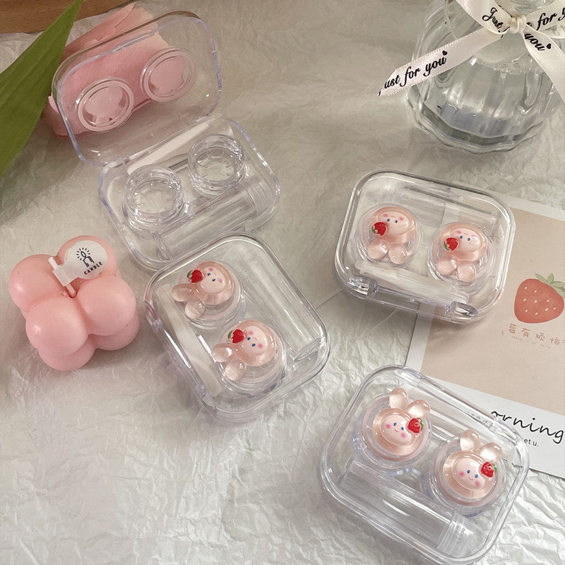 Mini Rabbit Colored Contact Lens Case