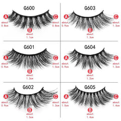 Mink Hair 10 Piece Mink Hair Eyelashes