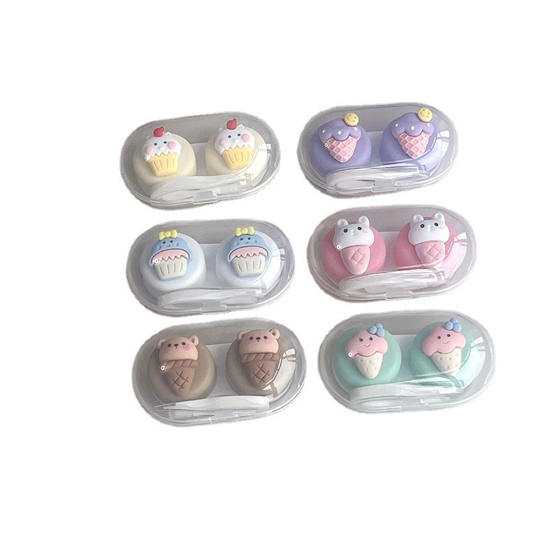 INS Simple Cute DIY Colored Contact Lens Case