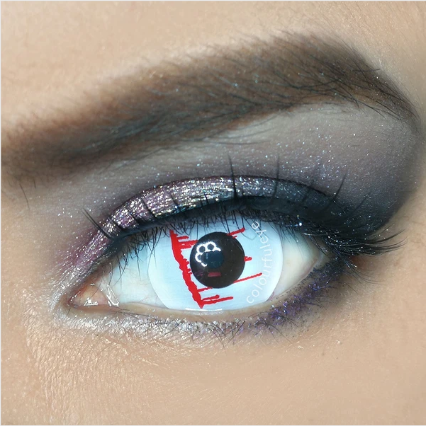 Halloween Trauma White slit Colored Contact Lenses