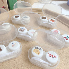 Oval Colored Contact Lens Case