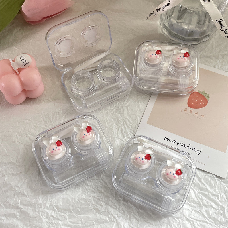 Mini Rabbit Colored Contact Lens Case