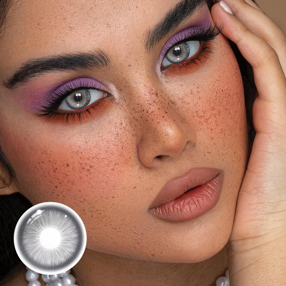 Goldie Gray Prescription Coloured Contact Lenses Secondary image
