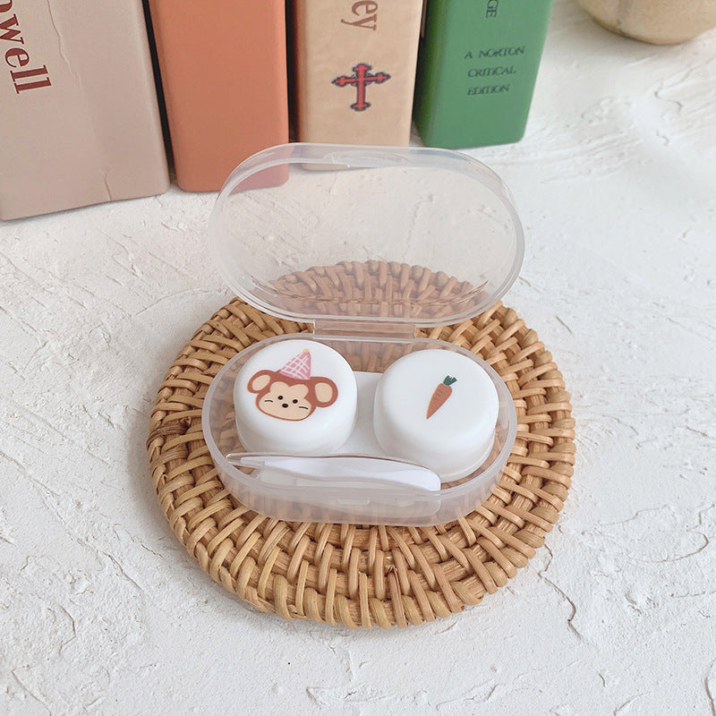 Oval Colored Contact Lens Case