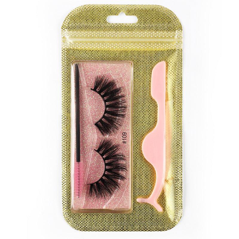 3D Natural Thick Pair 1 Piece Mink Hair Eyelashes