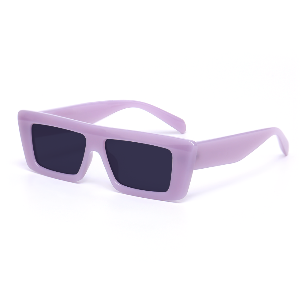Yolanda Rectangle Purple Sunglasses Secondary image