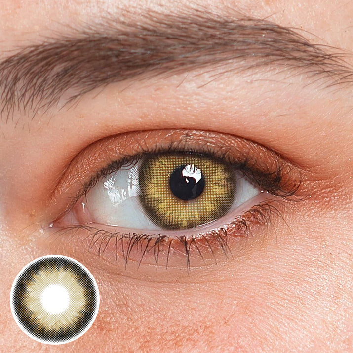 Adriene Obsession Brown Coloured Contact Lenses Main image