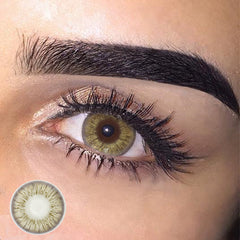 Flower Brown Colored Contact Lenses