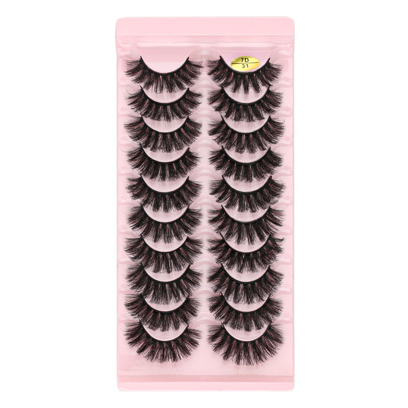 7D Dense 10 Piece Mink Hair Eyelashes