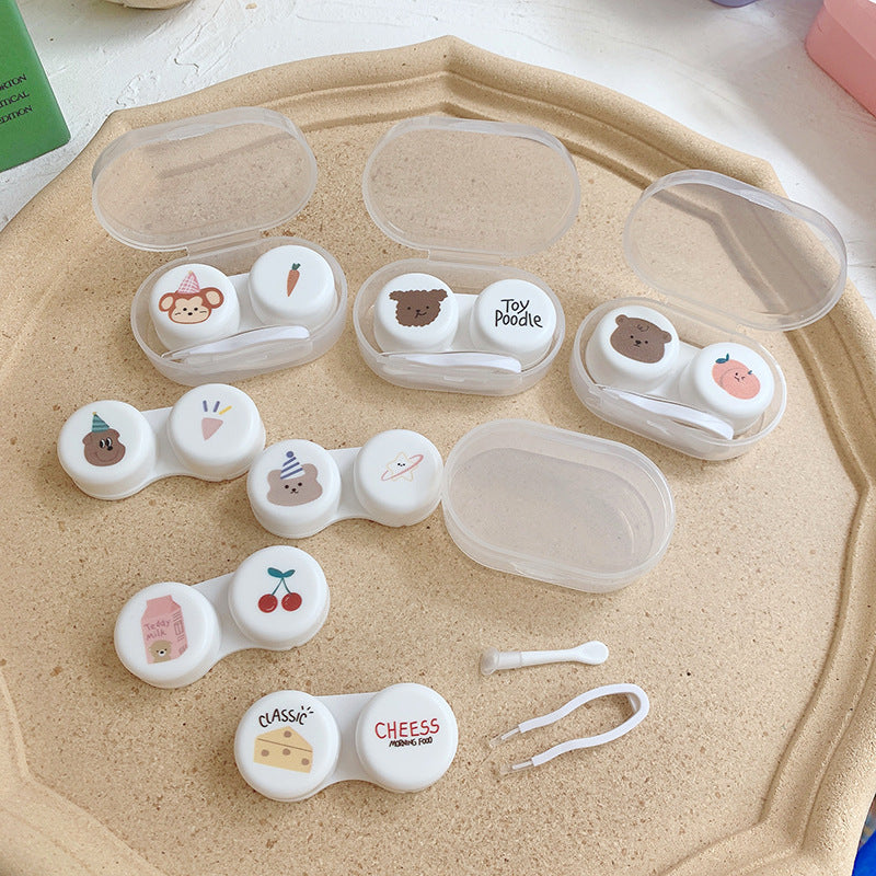 Oval Colored Contact Lens Case