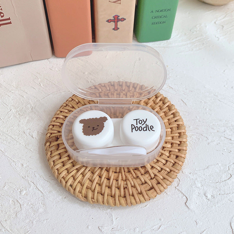 Oval Colored Contact Lens Case