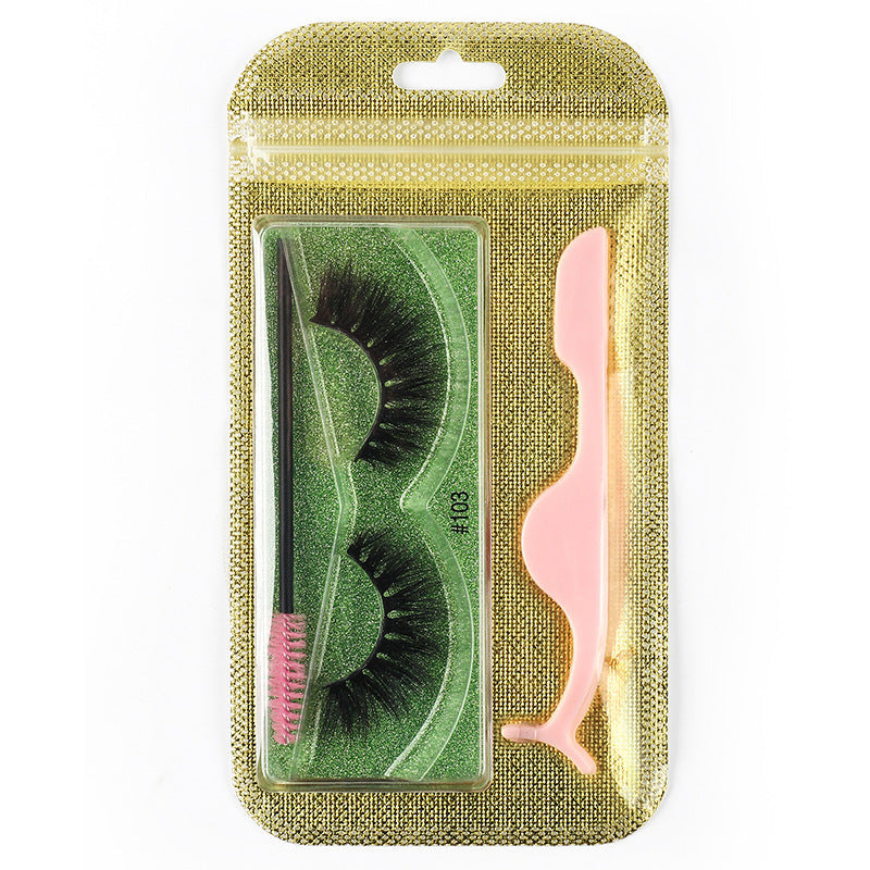 3D Natural Thick Pair 1 Piece Mink Hair Eyelashes