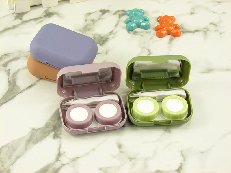 Smooth Paint Surface Colored Contact Lens Case