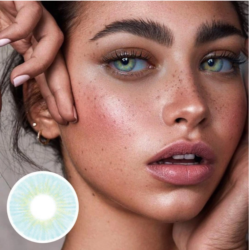 Cherry Sky Blue Coloured Contact Lenses Main image