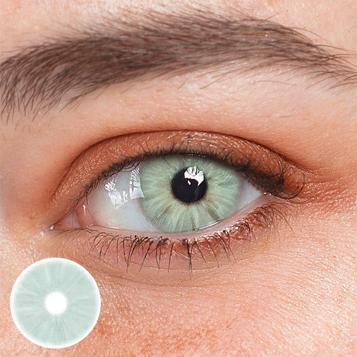 Clover Green Prescription Coloured Contact Lenses Main image