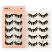 3D European and American Cat Eye 10 Piece Mink Hair Eyelashes