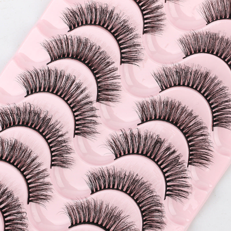 7D Dense 10 Piece Mink Hair Eyelashes