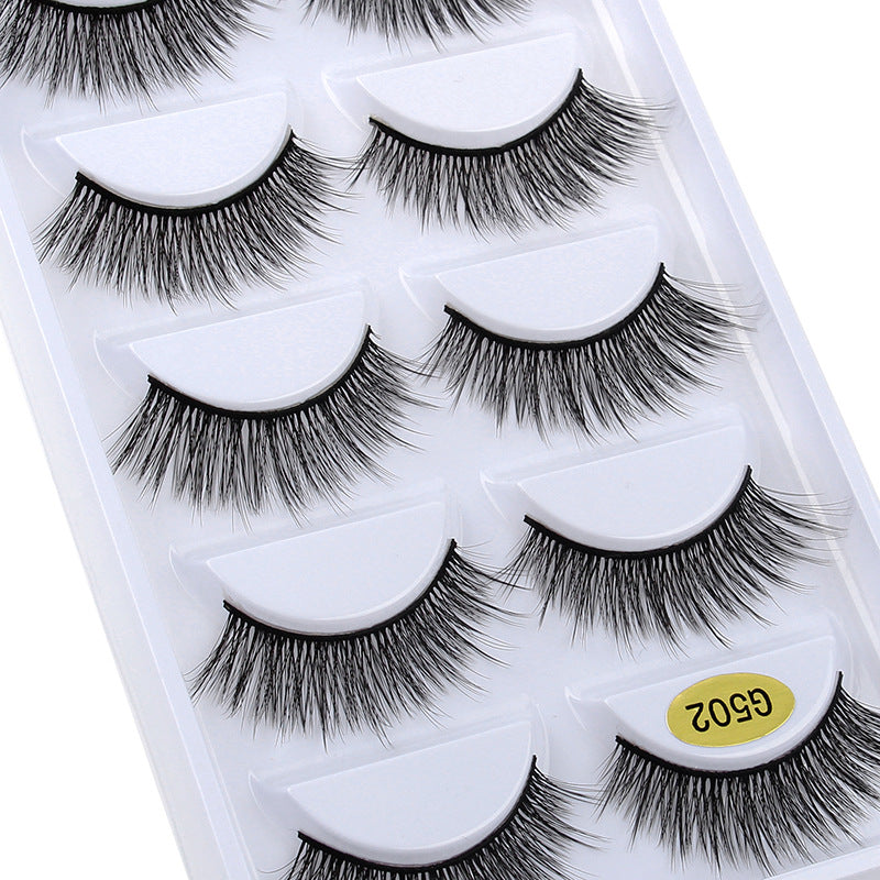 3D Cat Eye 10 Piece Mink Hair Eyelashes