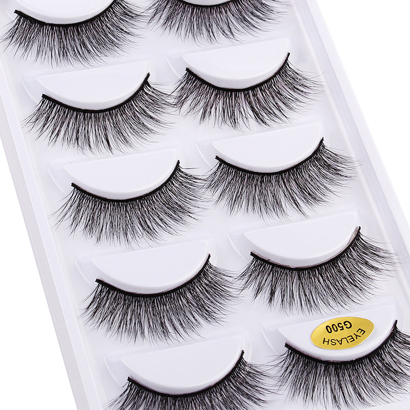 3D Cat Eye 10 Piece Mink Hair Eyelashes