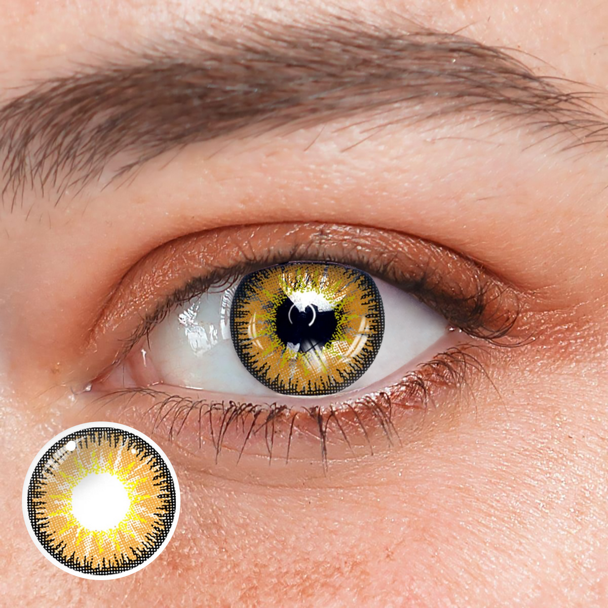 Vega Brown Prescription Colored Contact Lenses