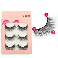 New Waterproof  3 Piece G300  Mink Hair Eyelashes