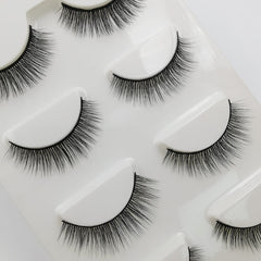 New Natural Slim 4 Piece G101 Mink Hair Eyelashes