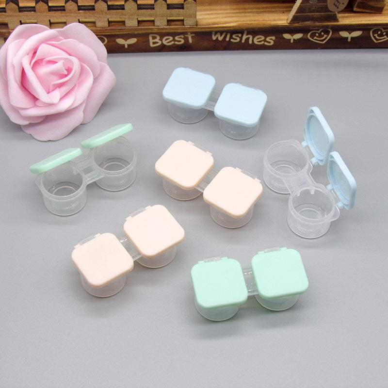 Portable Press Colored Contact Lens Case