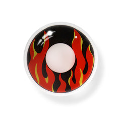 Cosplay Burning Flame Red Colored Contact Lenses