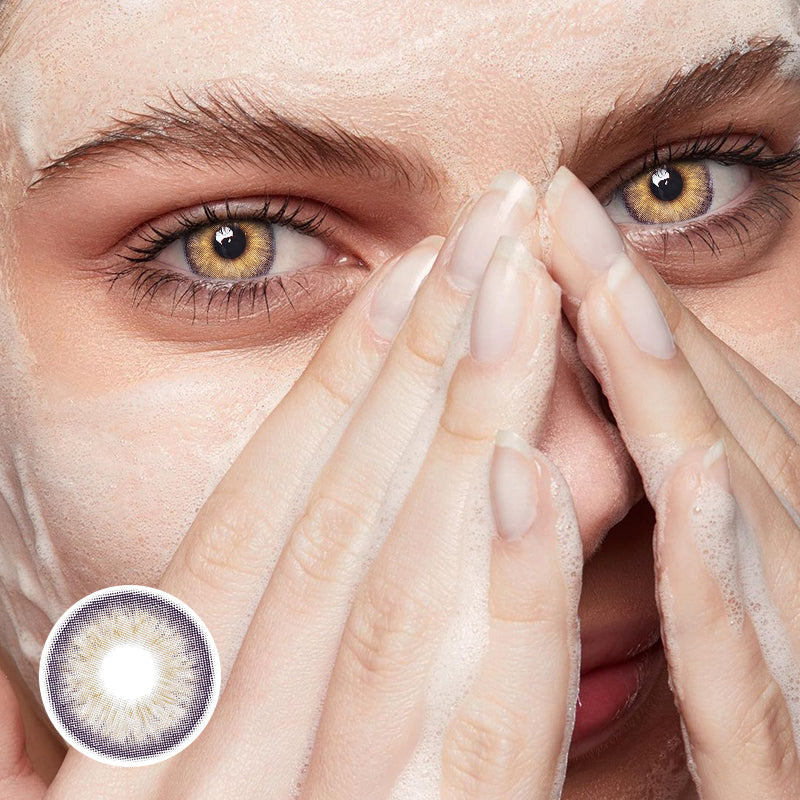 Margaret Pansy Brown Colored Contact Lenses