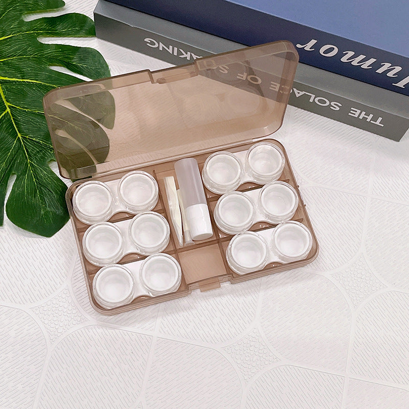 6 Pairs Colored Contact Lens Case