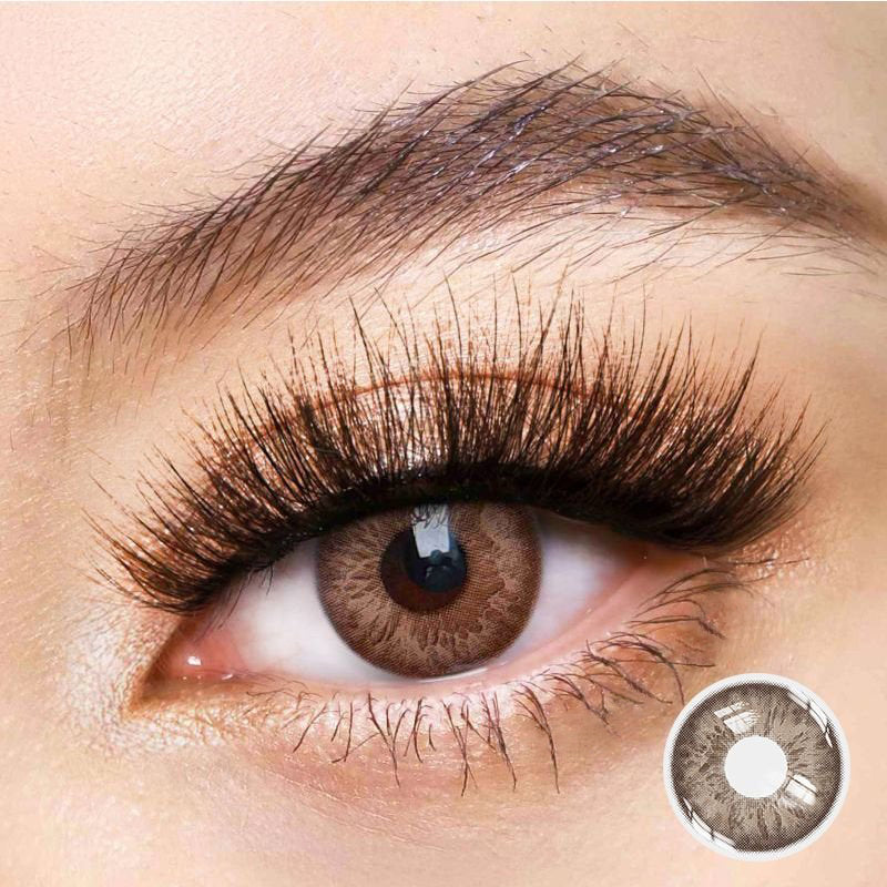 Cocktail Tequila Sunrise Brown Coloured Contact Lenses Main image