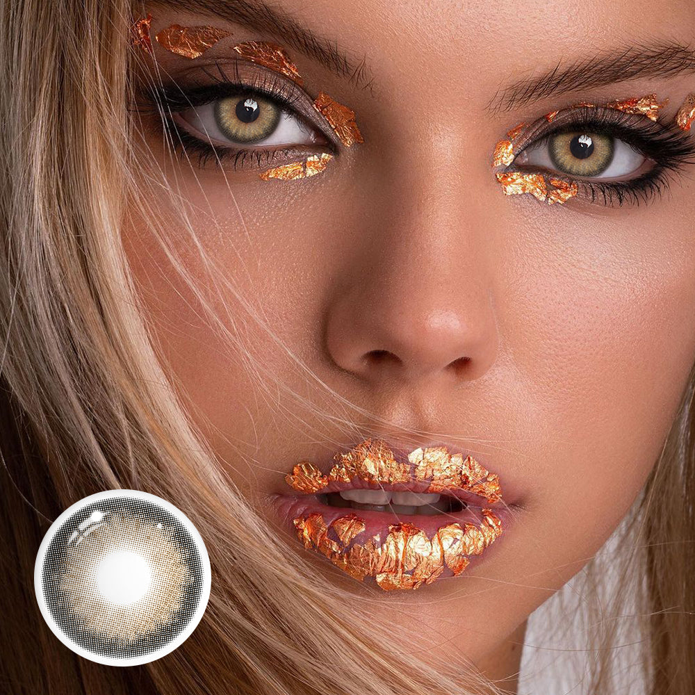 Aine Giselle Grey Prescription Coloured Contact Lenses Main image