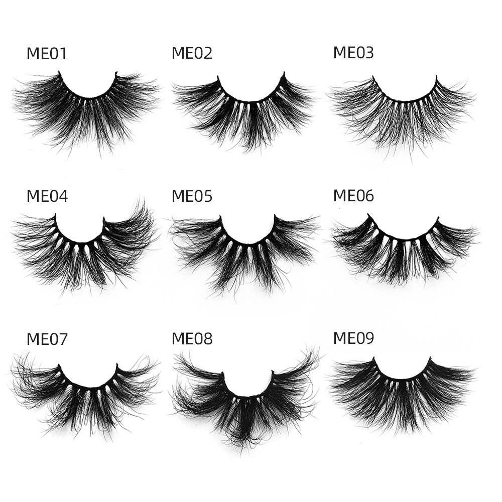 25mm Mink Eyelashes Thick Nude Hair Piece Mink Hair Eyelashes