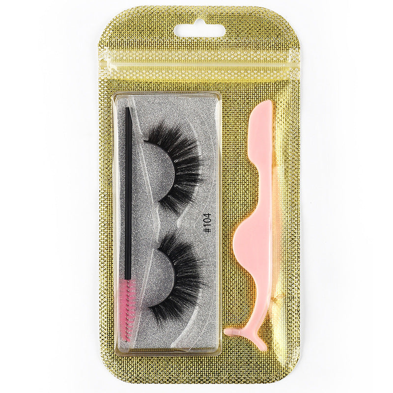 3D Natural Thick Pair 1 Piece Mink Hair Eyelashes